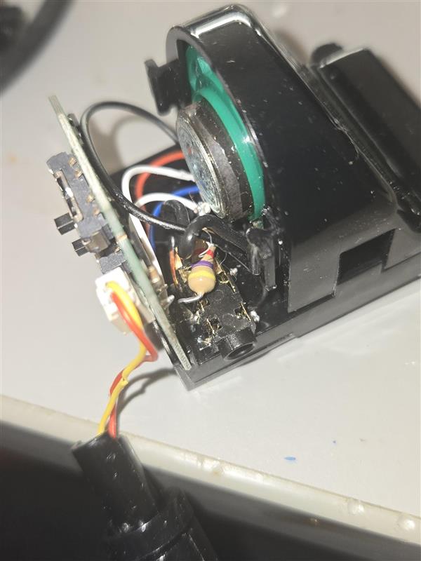 The aux fits in the casing