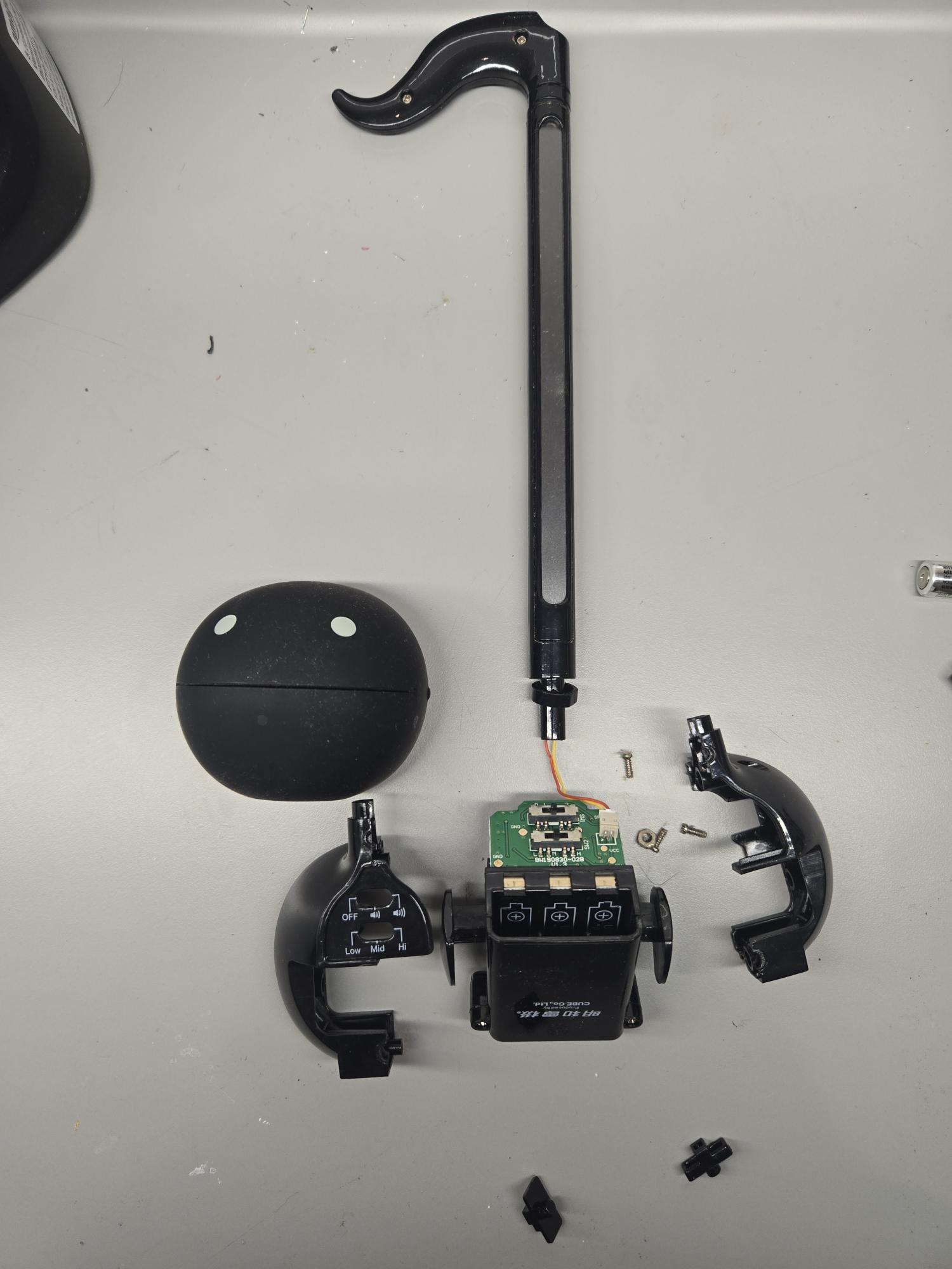 Otamatone completely opened up