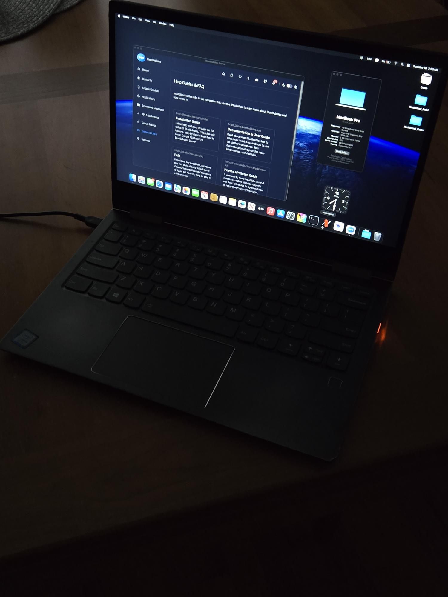 macos on a lenovo yoga